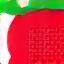 Stylized icon of a vibrant, ripe strawberry, symbolizing fresh seasonal fruits.